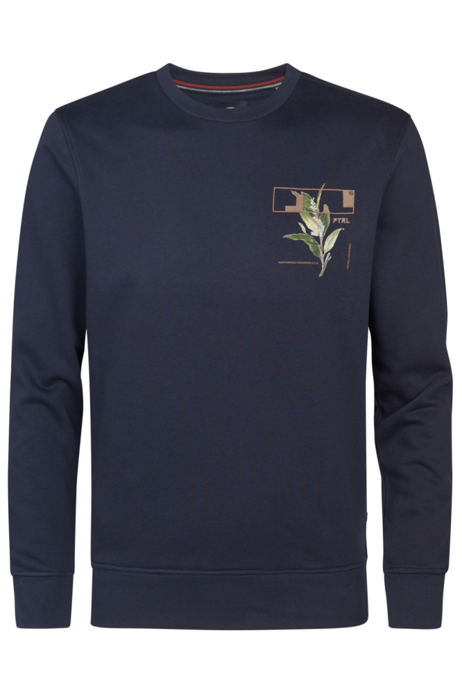 SWEATER MET PRINT M 3050 SWR340 5092 Royal Navy